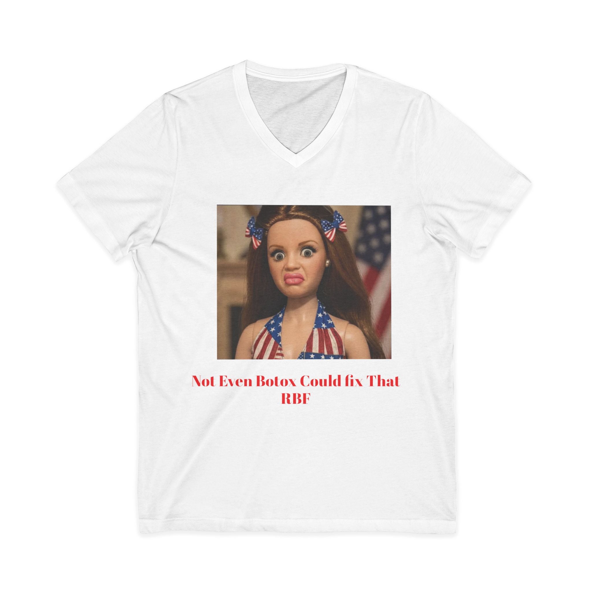 Unisex Jersey Short Sleeve V-Neck Tee