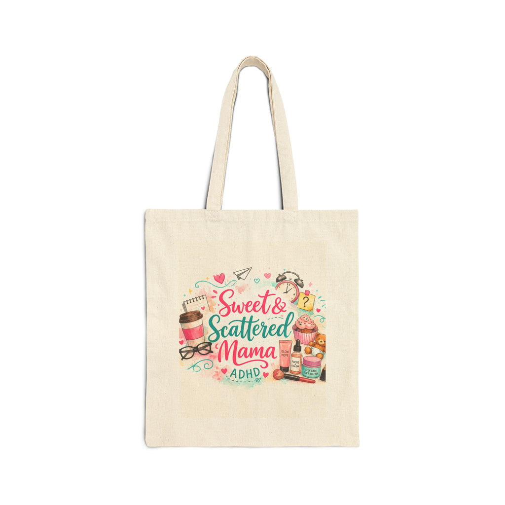 Sweet and Scattered Mama Cotton Canvas Tote Bag