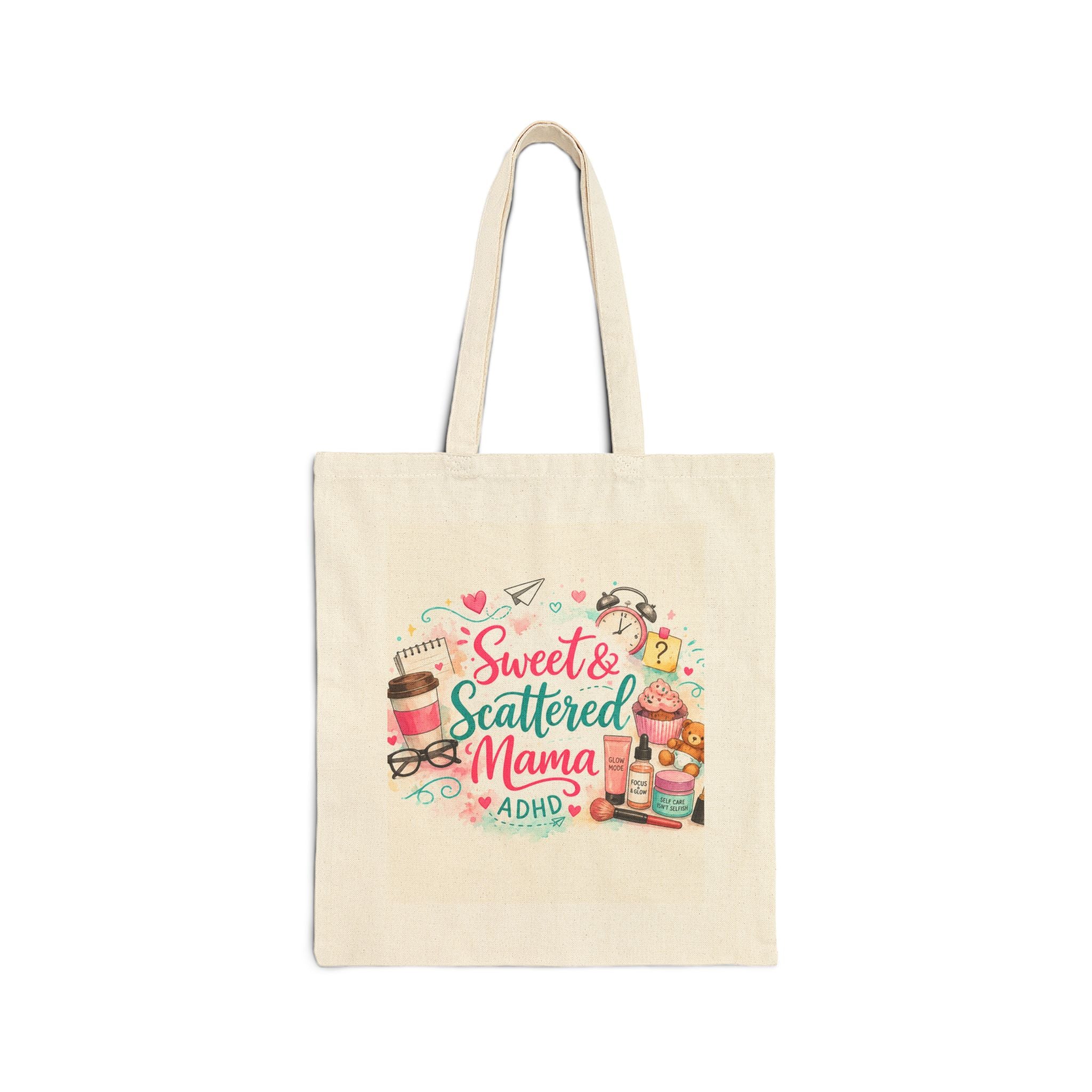 Sweet and Scattered Mama Cotton Canvas Tote Bag